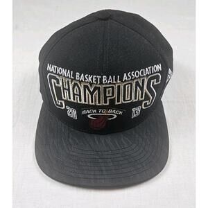 Miami Heat 2013 NBA Champions Locker‎ Room Hat Adidas Finals Snapback Cap Black
